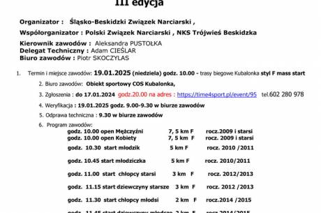 Śląsko-Beskidzka Liga Regionalna w narciarstwie biegowym